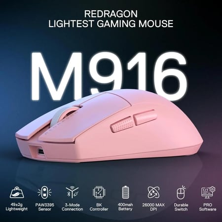 Redragon M916 Pro pink