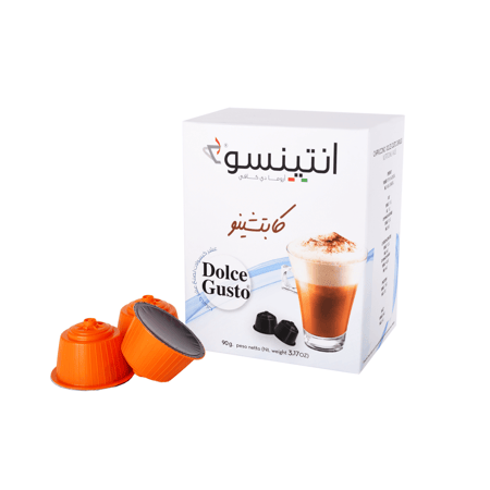 كبسولات كابتشينو من انتينسو 10 كبسولات دولتشي غوستو