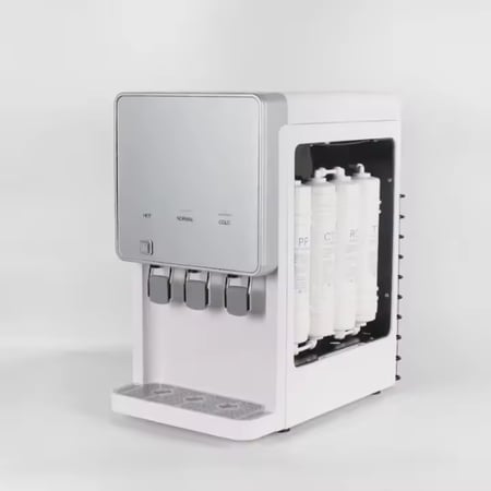 برادة ماء بفلاتر داخلية مدمجة لون رصاصي مع اسود - متجر قطرات التحلية