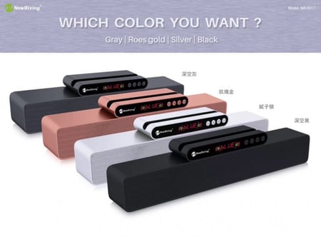 سبيكر بشاشة عرض ملونة مع ستاند للجوال موديل NR5017 ( لون أسود )