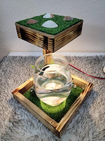 مجسم زينة للأسماك مع إضاءة 1