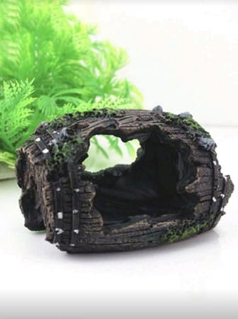 ديكور حوض السمك على شكل دلو ، مخبأ صغير للأسماك