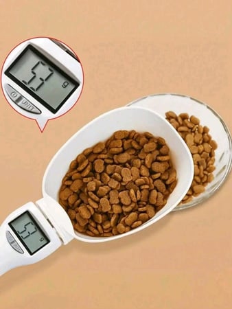 ملعقة ميزان رقمي لوزن طعام الحيوانات الأليفة