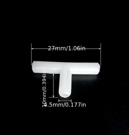 موصل انابيب مضخة هواء 3 خطوط 4 ملي