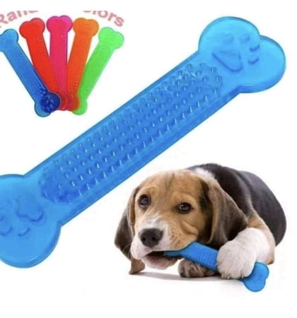 لعبة عض مطاطية على شكل عظم للكلاب