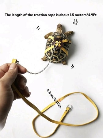 هارنس/ مقود قابل للتعديل للسلاحف