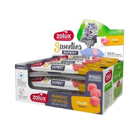 زولكس سويتيز مكافآت دجاج للقطط 14 غ