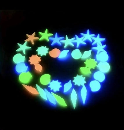 أحجار المناظر الطبيعية المضيئة للأحواض المائية 10 قطع عشوائية