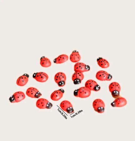 خنفساء صغيرة لتزيين النبتات 5 قطع