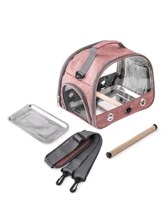 حقيبة نقل شفافة للببغاوات والطيور