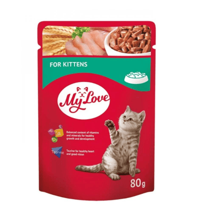 ماي لاف اظرف طعام رطب للقطط الصغيرة 100 غ