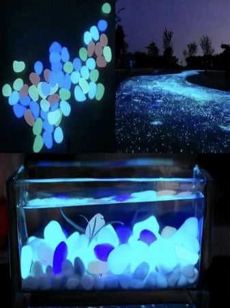 قطع أحجار ملونة مضيئة للحدائق والأسطح والاستخدام المتعدد