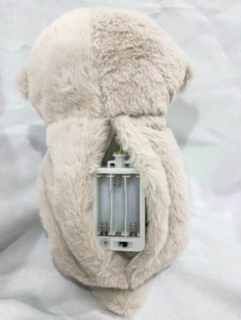 دُمية دُب محاكاة التنفس الطبيعي مهدئة للأطفال