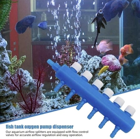 منظم تدفق فقاعات الأكسجين 4 مخارج