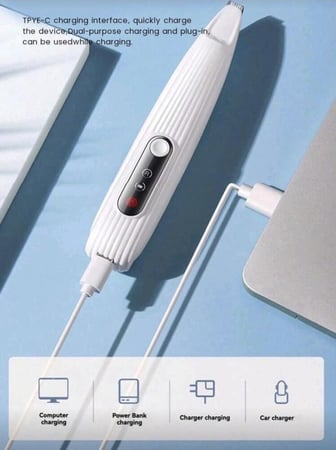 ماكينة حلاقة المناطق الصغيرة مثل الأقدام مع إضاءة ليد بشاحن USB