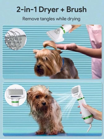 مشط هواء جاف/استشوار لتجفيف الحيوانات الأليفة