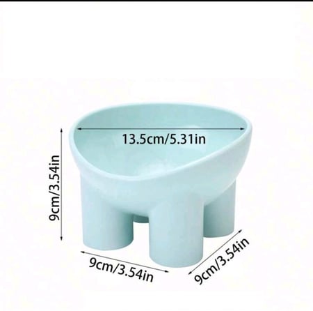 وعاء أكل للقطط شكل قدم الفيل ألوان متعددة