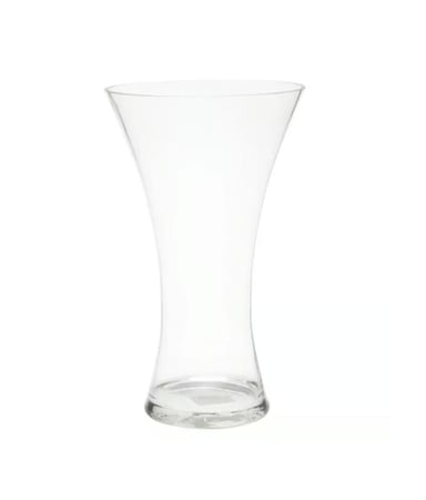 فازة زجاج اسطوانية منفرجة