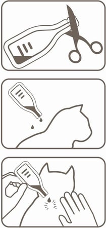 كومبوتيك قطرة لعلاج البراغيث والقراد والقمل للقطط