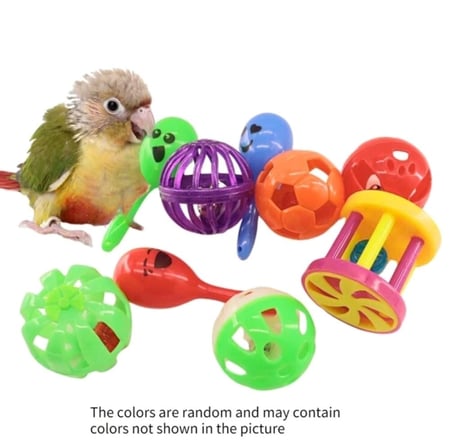 مجموعة ألعاب للطيور 9 قطع