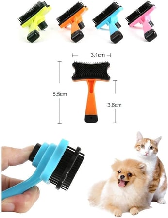 فرشاة/مشط مع ضغاط لإزالة الشعر