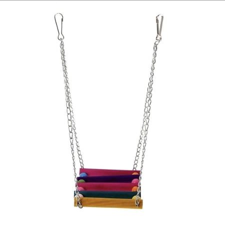 لعبة الجسر المعلق بألوان متعددة للطيور