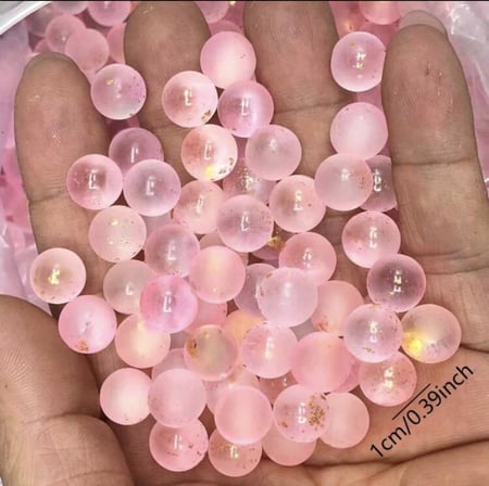 حبات زجاجية بلورية صغيرة لزينة أحواض الأسماك 10 قطع