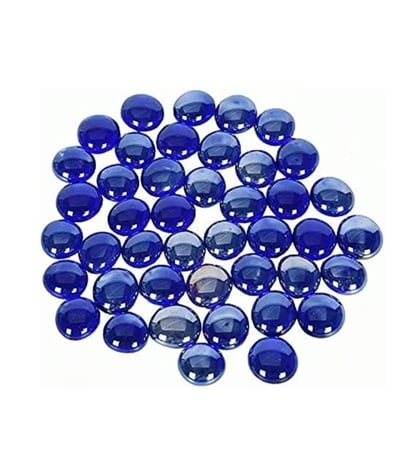 أحجار كرستال دائرية أزرق