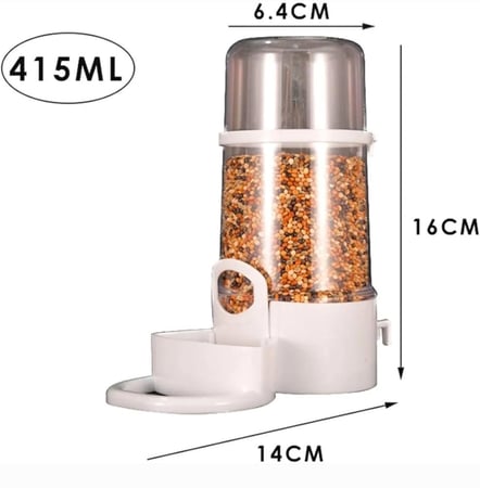 مأكلية طيور اسطوانة مع اسوارة تعليق