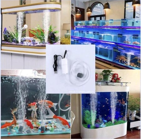 مضخة أكسجين صامتة للأحواض الصغيرة