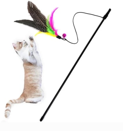 لعبة السنارة للقطط