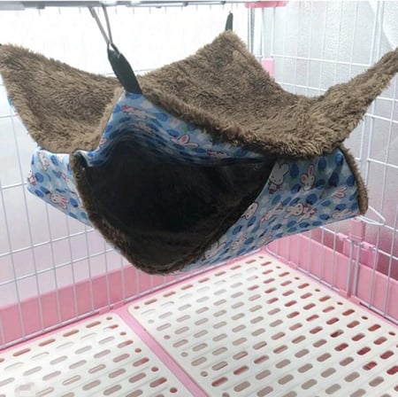 كيس نوم مزدوج قابل للفصل والتعليق للحيوانات الصغيرة