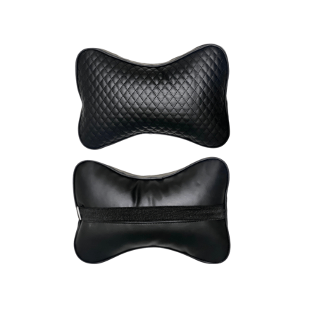 مسند راس من قطعتين جلد اسود للسيارة
