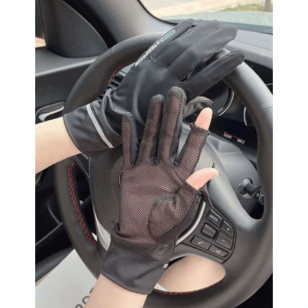 قفاز أسود أنيق للقيادة