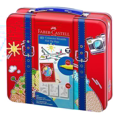 ألوان فايبر كاستل - 40 لون - مجموعةحقيبة السفر