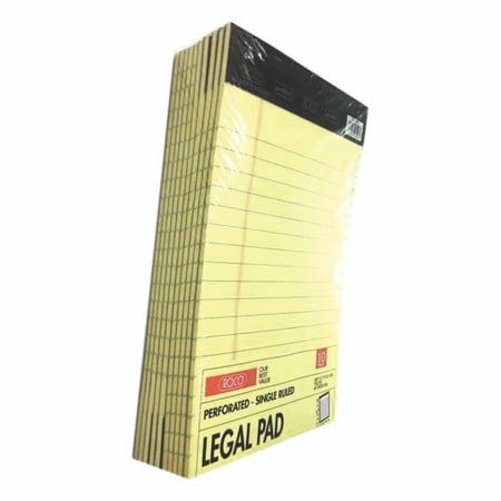 حزمة من 10 دفتر ملاحظات اصفر مسطر - روكو