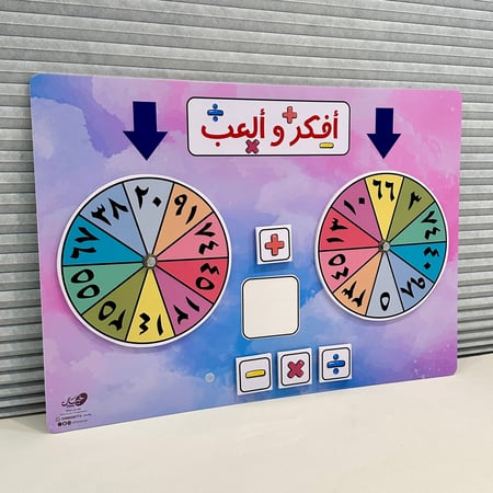 لوحة رياضيات تفاعلية ( الجمع ، الطرح ، الضرب و القسمة )