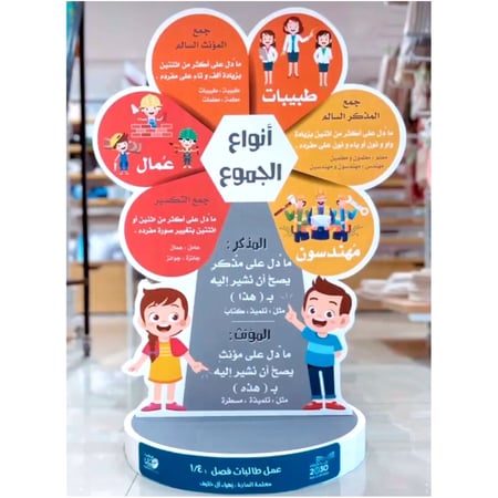 مجسم اللغة العربية ( أنواع الجموع )