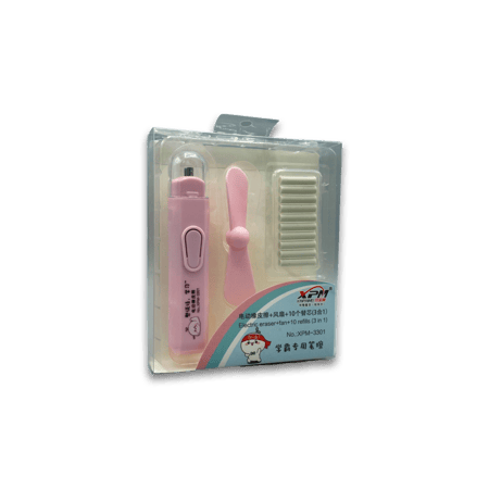 ممحاة اتوماتيكية مع مروحة تعمل بالبطارية