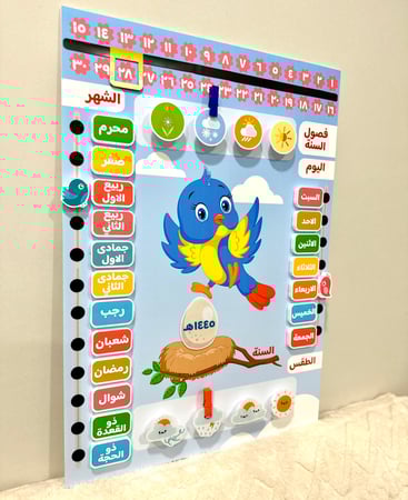 رزنامة الفصل ( ثيم العصافير )