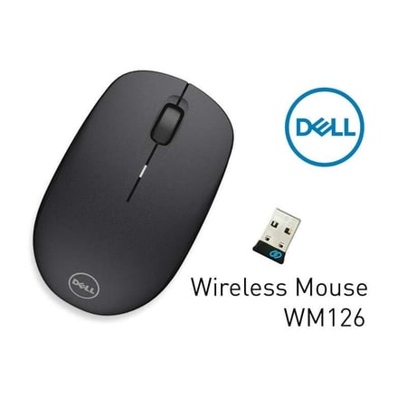 ماوس لاسلكي من Dell طراز WM126 - أسود