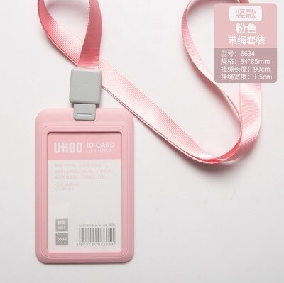 حامل بطاقة طولي ملون مع الحبل - SBC