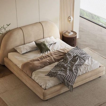 سرير مودرن - بيج