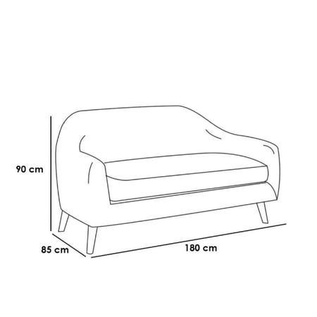 كنب ثنائي مودرن بستايل أنيق لون أوف وايت فاخر