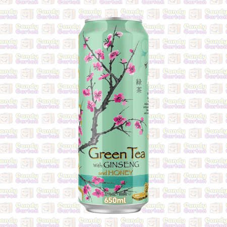 اريزونا شاي اخضر مع العسل 650 مل مستورد AriZona Green Tea with Ginseng and Honey 650ml