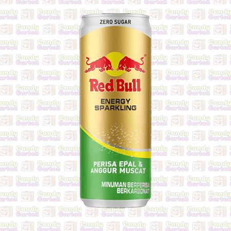 ريد بول سباركلينج مشروب فوار بنكهة التفاح وعنب المسكات خالٍ من السكر 250 مل مستورد تايلاند Red Bull