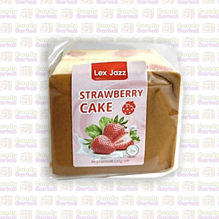 ليكس جاز كيك ياباني اسفنجي بالفراولة حصري 120 جرام مستورد اليابان Lex Jazz strawberry Cake 120g