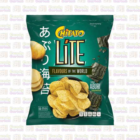 شيتاتو لايت رقائق بطاطس بنكهة الأعشاب البحرية 65 جرام مستورد اندونيسيا CHITATO Lite Aburi Seaweed Flavour Potato Chips 65g