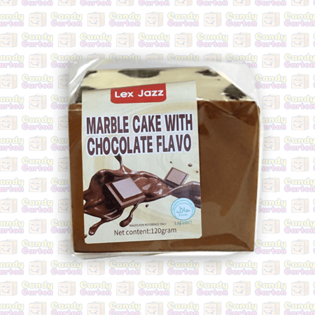 ليكس جاز ماربل كيك ياباني اسفنجي بالشوكولاتة حصري 120 جرام مستورد اليابان  Lex Jazz Marble Cake with Chocolate 120g