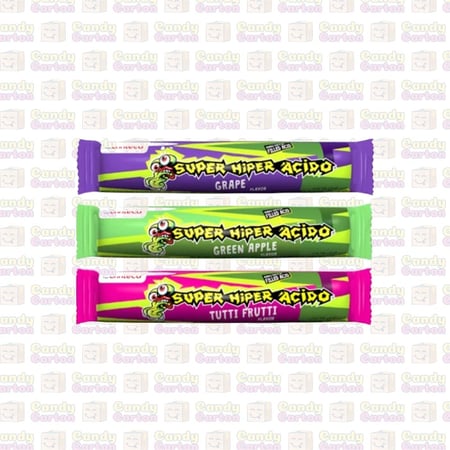 حلوى علك سوبر اسيدو (حبة عشوائية) - super hiper acido